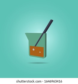 Stick in vitro isometric icon. Simple color vector of science icons for ui and ux, website or mobile application