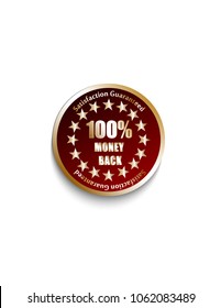 Sticker 100% money back 