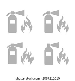 sticker about fire safety, vector illustration