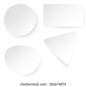sticker abstract vector illustration background with shadow isolated eps 10 / sticker