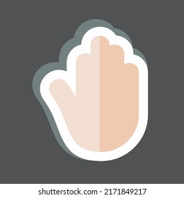 Sticker Accessibility. suitable for Mobile Apps symbol. simple design editable. design template vector. simple symbol illustration