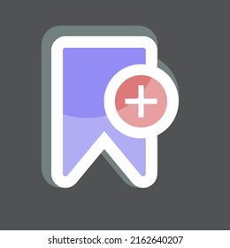 Marcar Añadir marcador. adecuado para el símbolo de interfaz de usuario. diseño simple editable. vector de plantilla de diseño. ilustración de símbolo simple