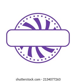 A sticker for advertising goods, with an empty space for an inscription. Vector illustration.