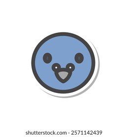 Sticker animal single item icon pigeon