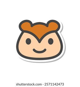 Sticker animal single item icon squirrel