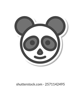 Sticker animal single item icon panda