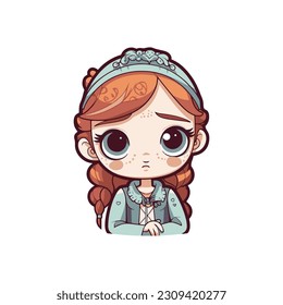 Sticker Anna frozen render Maya