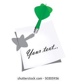 sticker and  arrow