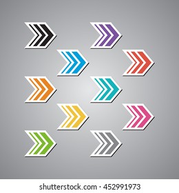 sticker arrow set