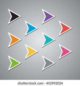 sticker arrow set