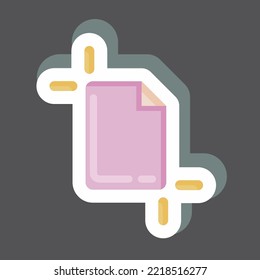 Sticker Artboard. related to Graphic Design Tools symbol. simple design editable. simple illustration. simple vector