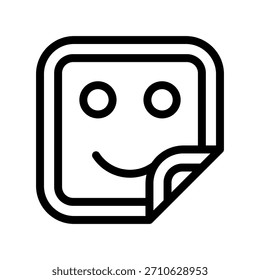 Sticker from Artifical Intelligence set icon vector