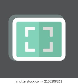 Sticker Aspect Ratio. suitable for Infographics symbol. simple design editable. design template vector. simple symbol illustration