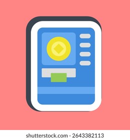 Sticker atm crypto. Crypto currency elements.