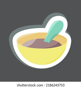 Sticker Baby Cereal. suitable for Kids symbol. simple design editable. design template vector. simple illustration