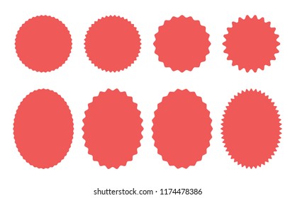 Sticker Badge Shape Set