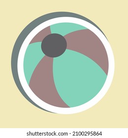 Sticker Ball - Simple illustration,Design template vector, Good for prints, posters, advertisements, announcements, info graphics, etc.