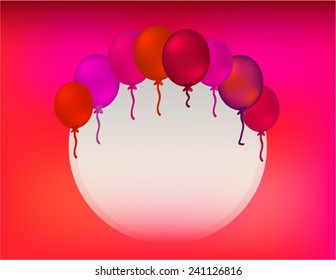 Sticker with balloons