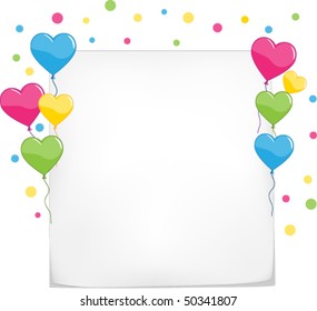 Sticker with balloons