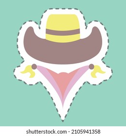 Sticker Bandit, Line Cut - Simple illustration, Good for Prints , Announcements, Etc