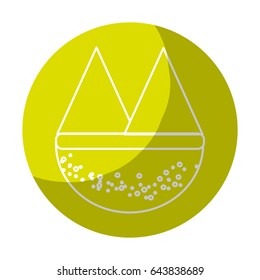 sticker beautyful and natural mountains ecology
