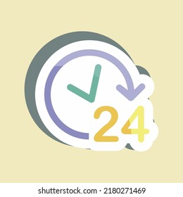 Sticker Black Friday. suitable for Business symbol. simple design editable. design template vector. simple symbol illustration