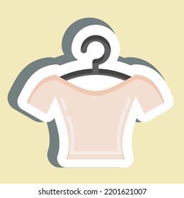 Sticker Blouse. suitable for education symbol. simple design editable. design template vector. simple illustration