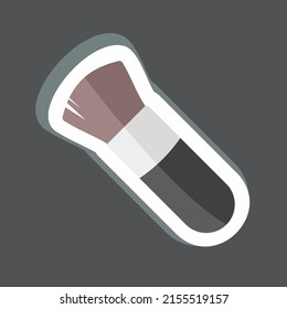 Sticker Blushon Brush 1. suitable for beauty care symbol. simple design editable. design template vector. simple symbol illustration