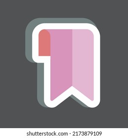 Sticker Bookmark. suitable for Web Interface symbol. simple design editable. design template vector. simple symbol illustration
