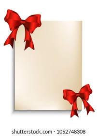 Sticker with bows