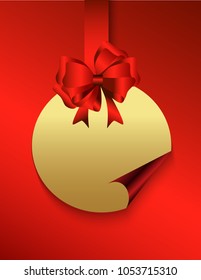 Sticker with bows