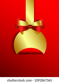 Sticker with bows