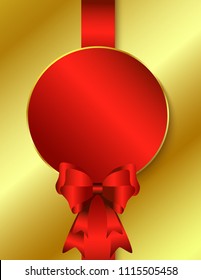 Sticker with bows