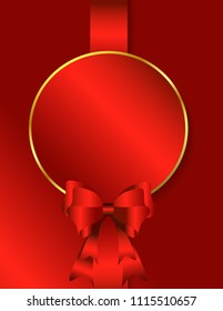 Sticker with bows