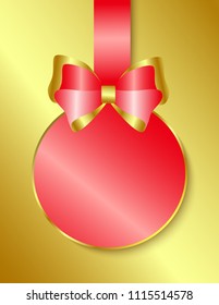 Sticker with bows