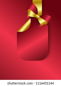 Sticker with bows