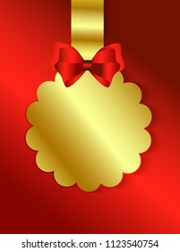 Sticker with bows