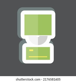 Sticker Branding. suitable for digital web symbol. simple design editable. design template vector. simple symbol illustration