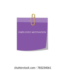 Sticker. Business illustrations with the description:employee motivation