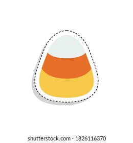 Sticker of a candy for halloween. Halloween season icon - Vector