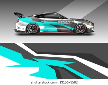 Sticker car design vector. Graphic abstract background designs for vehicle, race car, rally, livery