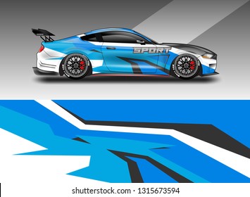 Sticker car design vector. Graphic abstract background designs for vehicle, race car, rally, livery