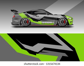 Sticker car design vector. Graphic abstract background designs for vehicle, race car, rally, livery