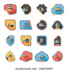 sticker car flat icon