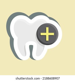 Sticker Care. suitable for medicine symbol. simple design editable. design template vector. simple illustration