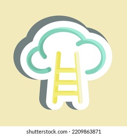 Sticker Career. suitable for Startup symbol. simple design editable. design template vector. simple illustration