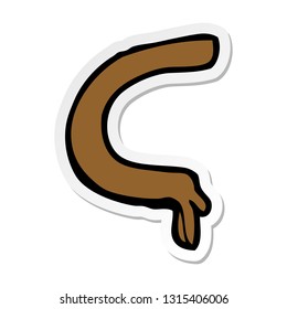 sticker of a cartoon arm
