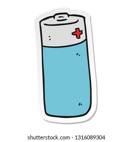 Aufkleber einer Cartoon-Batterie