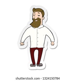 Aufkleber eines Cartoons