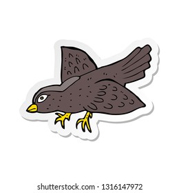 Aufkleber eines Cartoon-Vogels